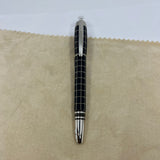 Montblanc Starwalker Nib 14K M Metal Rubber White Star Fountain Pen Black Silver