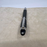 Montblanc Starwalker Nib 14K M Metal Rubber White Star Fountain Pen Black Silver