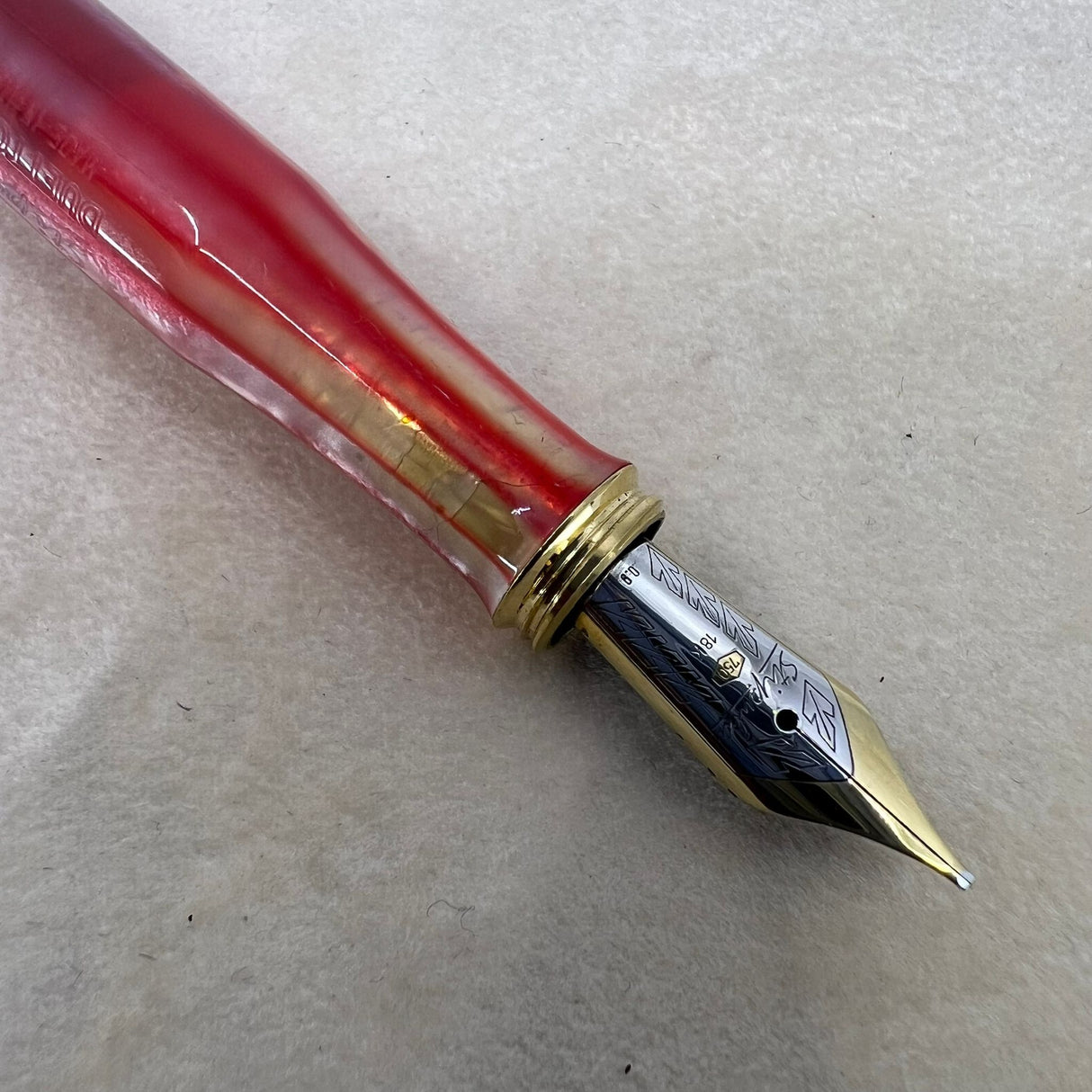 Stipula Duetto Candy Red Fountain Pen - Circa 2004