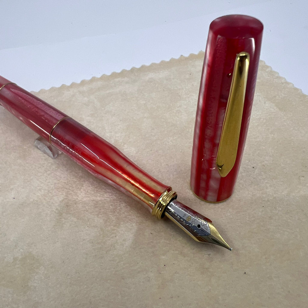 Stipula Duetto Candy Red Fountain Pen - Circa 2004