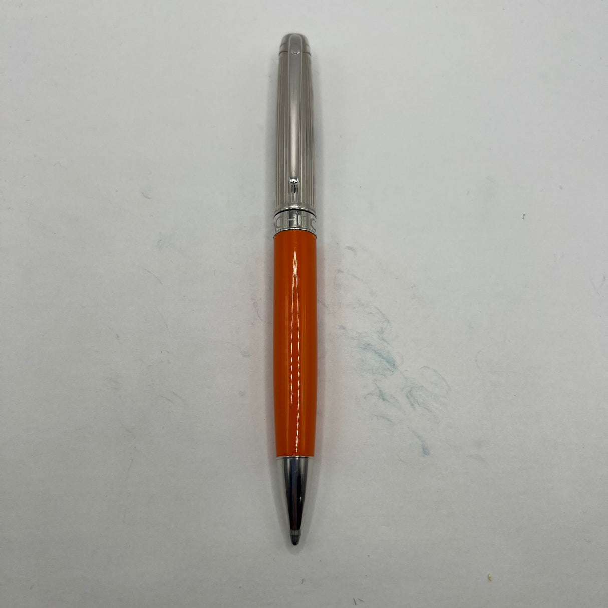 Caran D ache Leman Saffron Bi Color Ball Pen - circa 2010