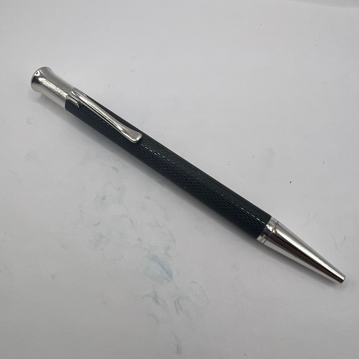 Graf Von Faber Castell Black Guilloche Ball Pen
