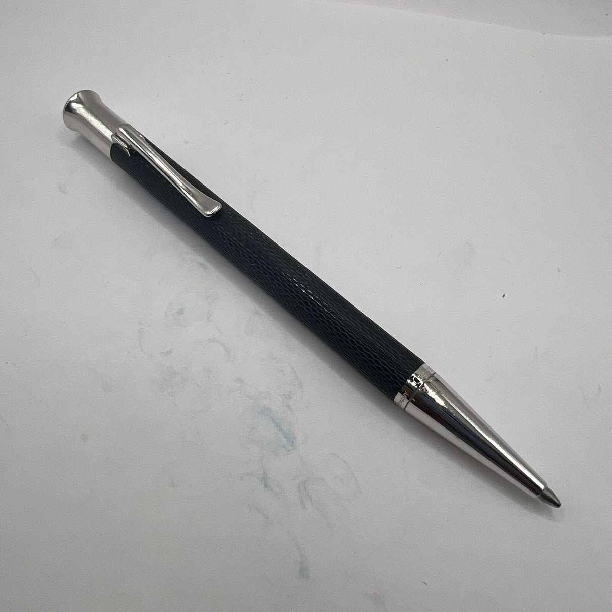 Graf Von Faber Castell Black Guilloche Ball Pen