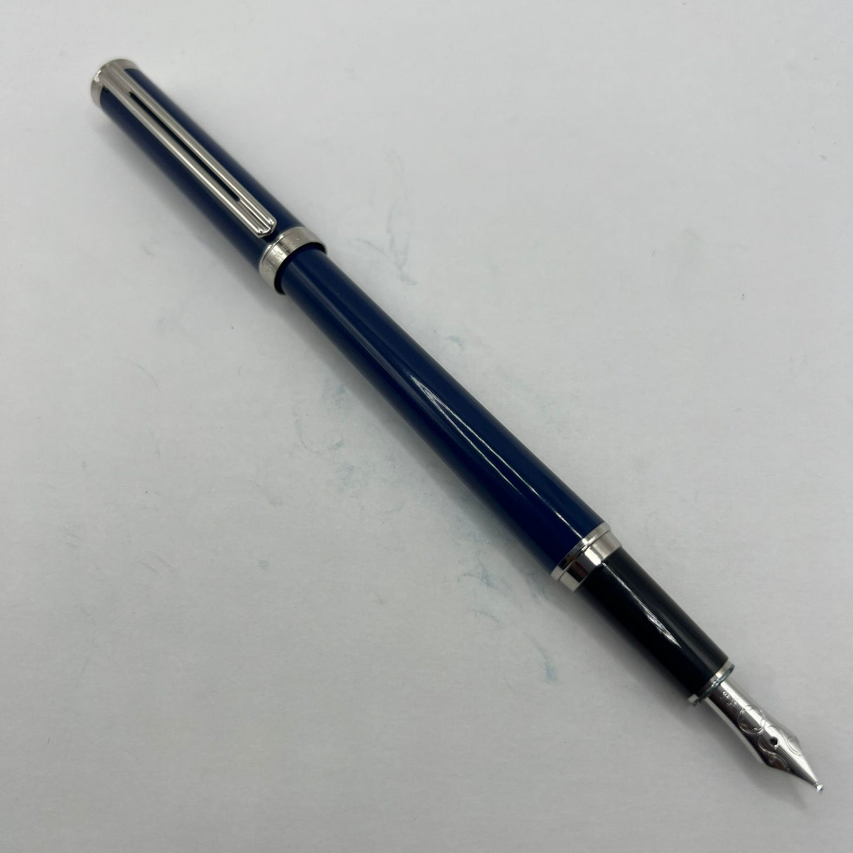 Montblanc Noblesse Blue 14K gold nib Fountain Pen - circa 1990