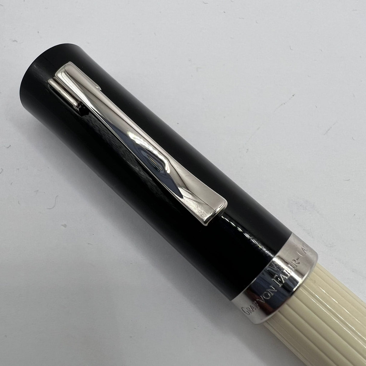 Graf Von Faber Castell Intuition Ivory Fluted Barrel Fountain Pen