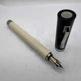Graf Von Faber Castell Intuition Ivory Fluted Barrel Fountain Pen