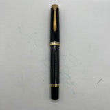 Pelikan M800 Black Gold trim - Window ink view Fountain Pen - Circa 1990