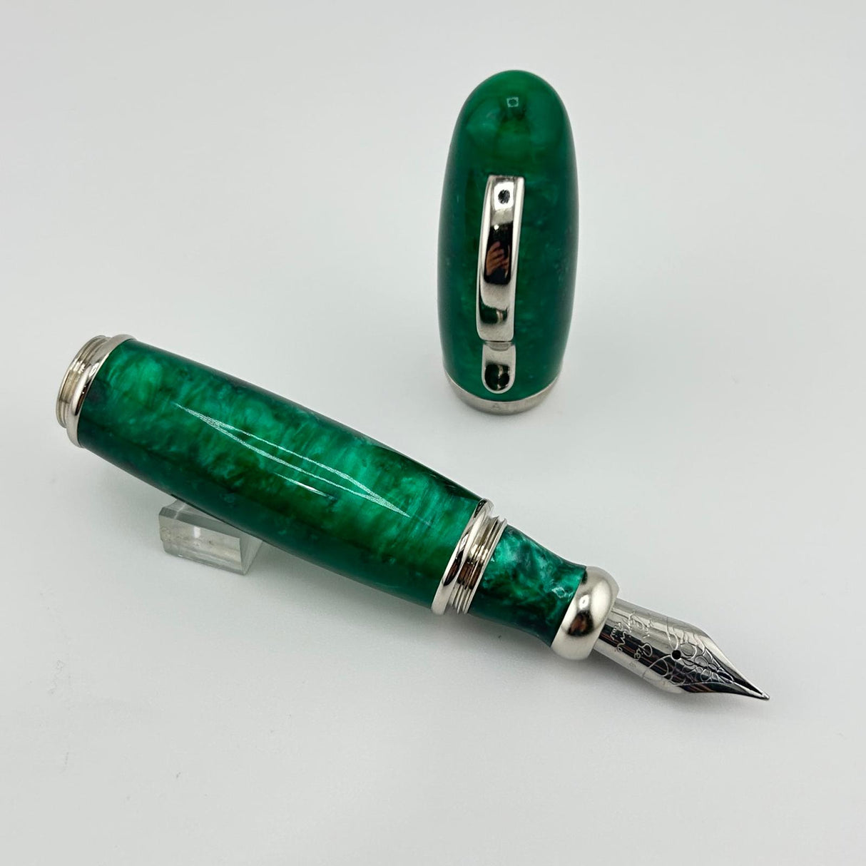 Jean Pierre Lepine Attila Geen Lagoon Miniature Pen - Fountain Pen