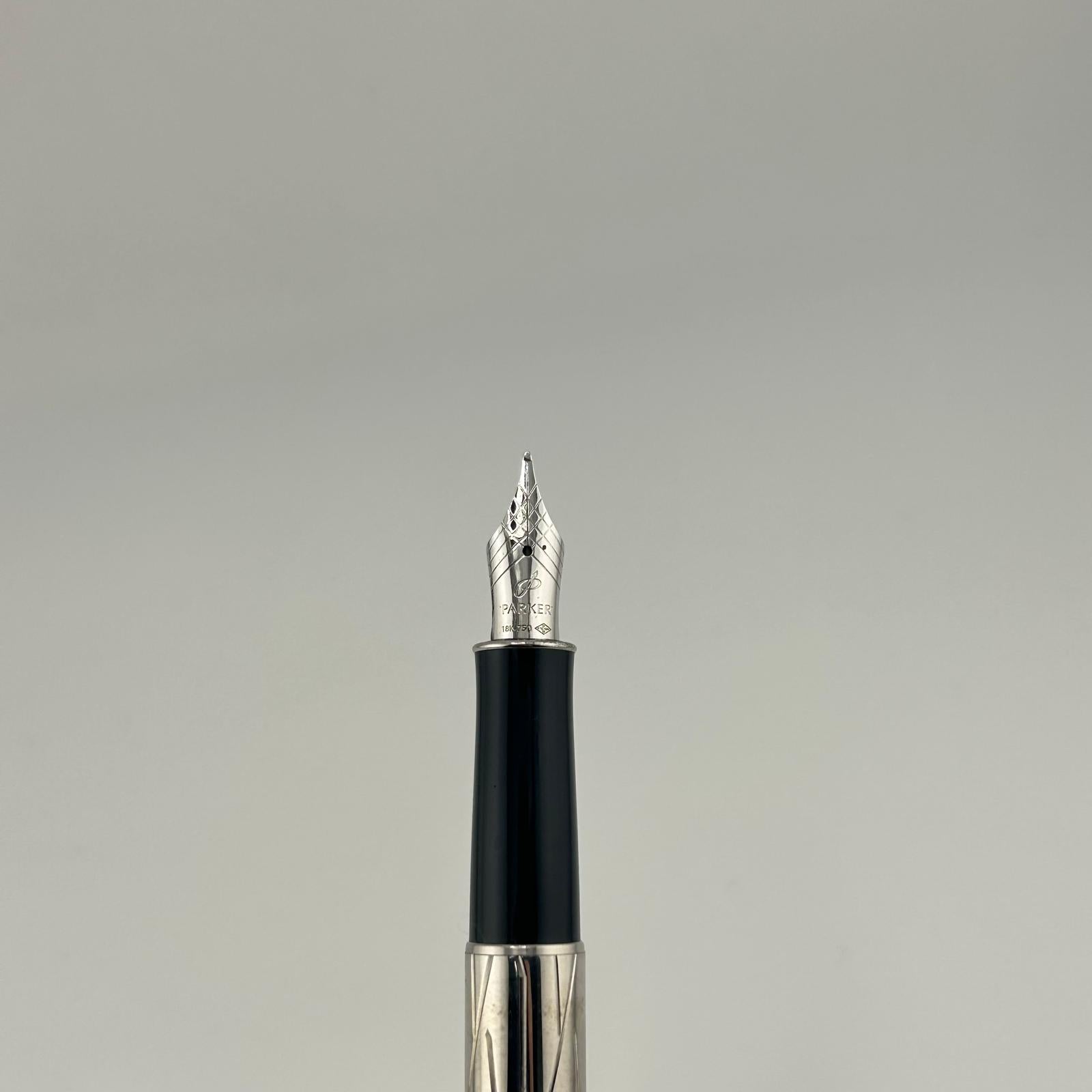 Parker Sonnet Special Edition 18K Gold Nib Silver/Blue - Fountain