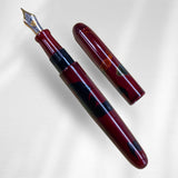 Nakaya Portable Writer Kuro Tamenuri Maki-e Bat Fountain Pen - Broad 14kt Gold Nib