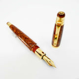 Signum Nova Red Flamme Gold nib 18K750  - Fountain Pen