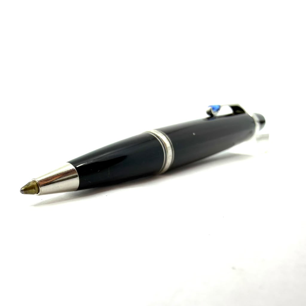 Montblanc Boheme Black silver trim Blue stone  - Ball Pen