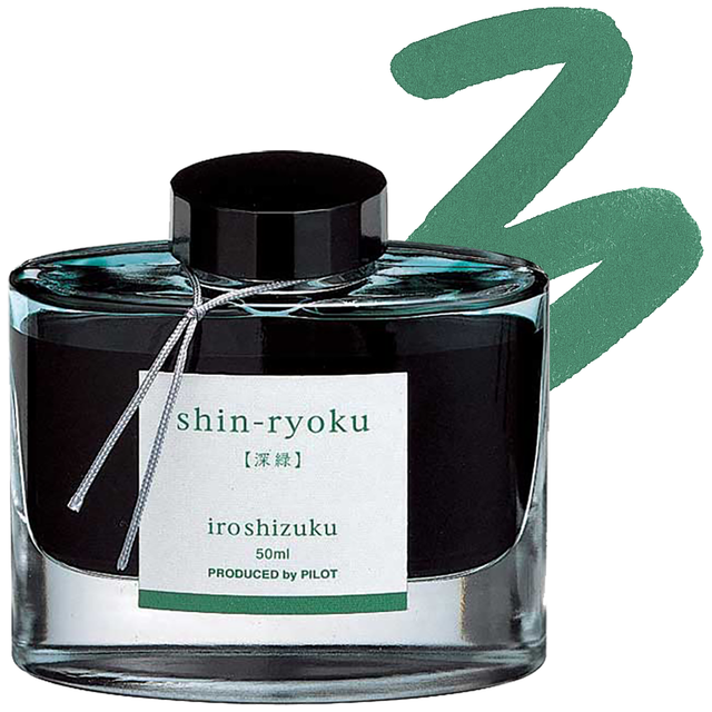 Pilot Ink Shin-Ryoku (Forest Green) Ink 2 oz.