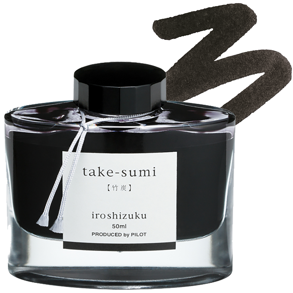 Pilot Ink Take-sumi (Charcoal Mist) - Black 2 oz.