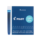 Pilot Ink Cartridges in Light Blue (Pack of 6)