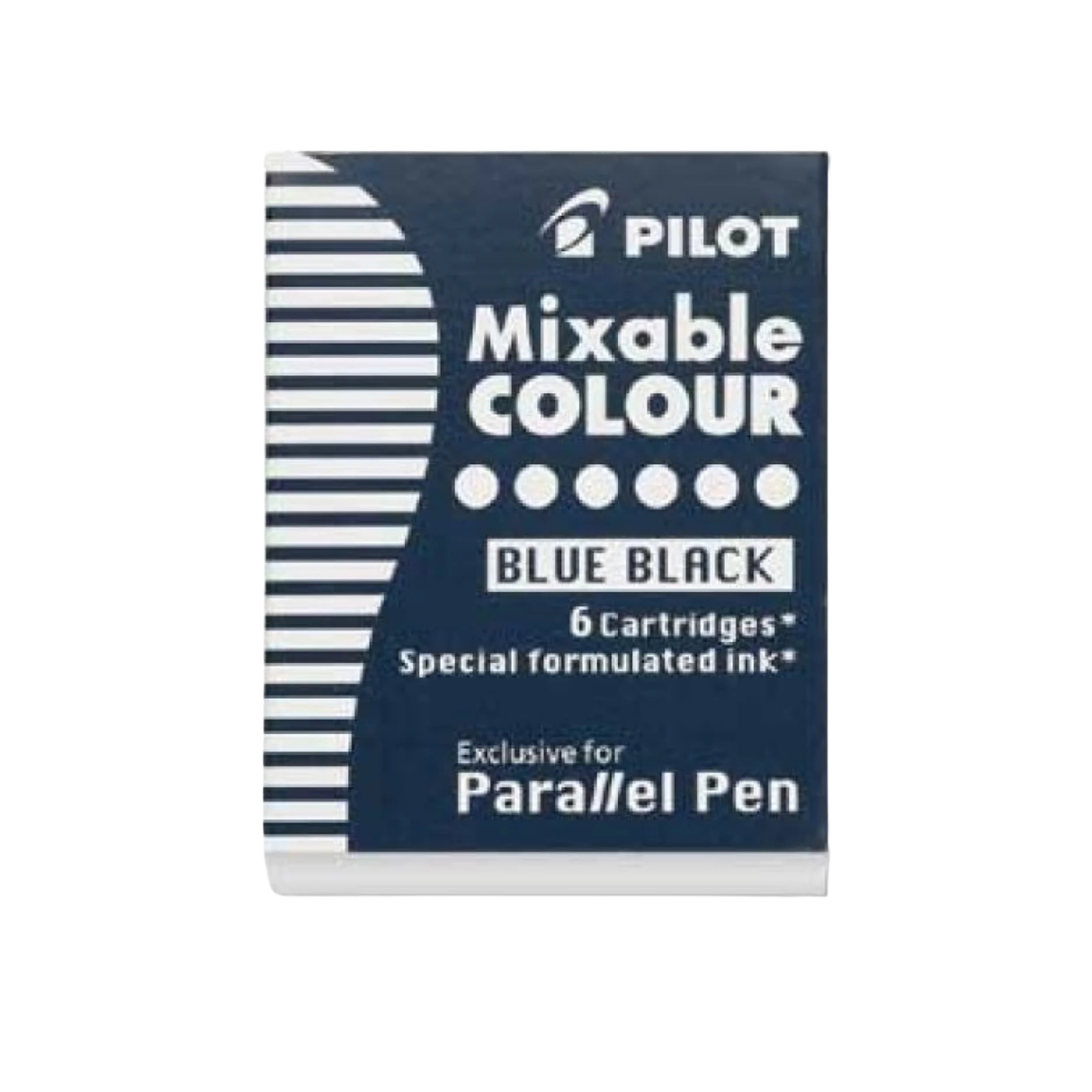 Pilot Parallel Ink Cartridges in Blue-Black (Pack of 6)