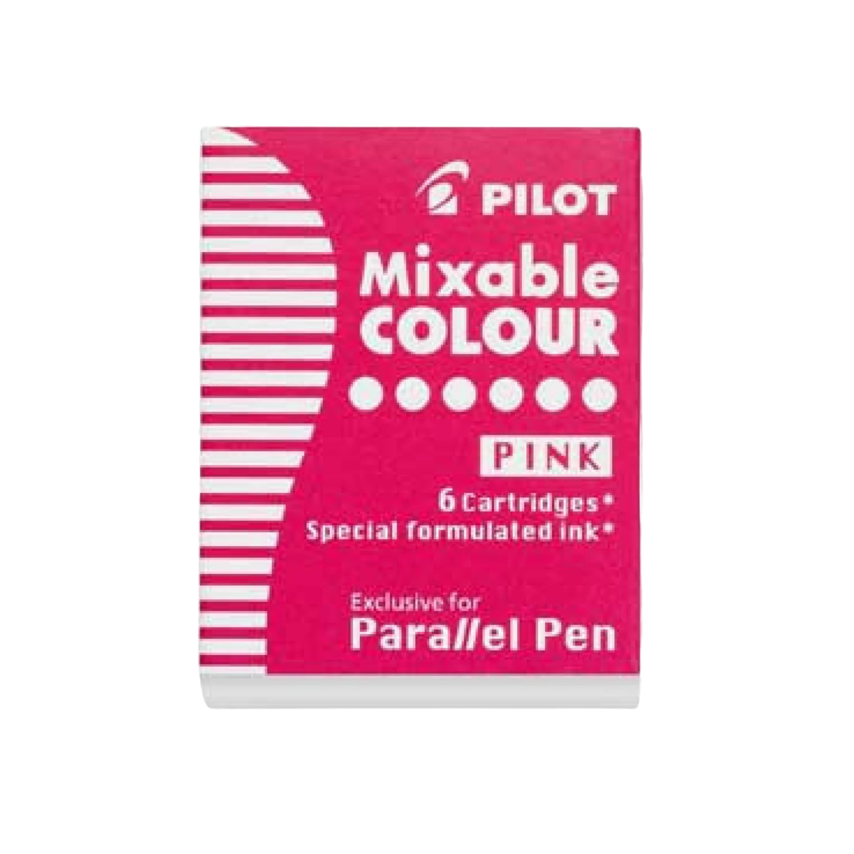 Pilot Parallel Ink Cartridges in Pink (Pack of 6)