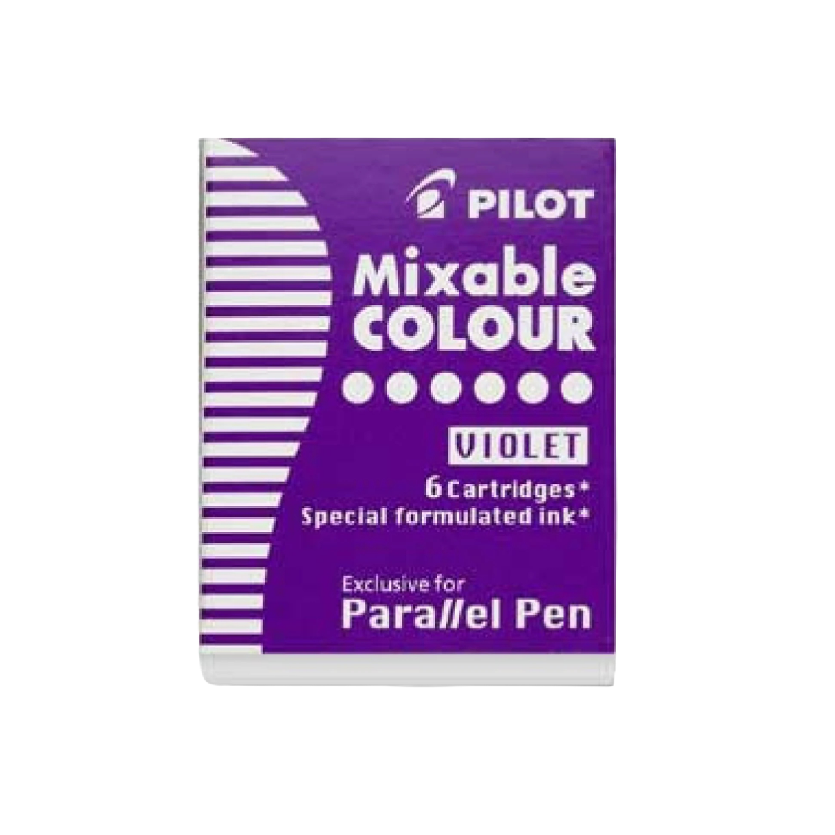 Pilot Parallel Ink Cartridges in Purple (Pack of 6)