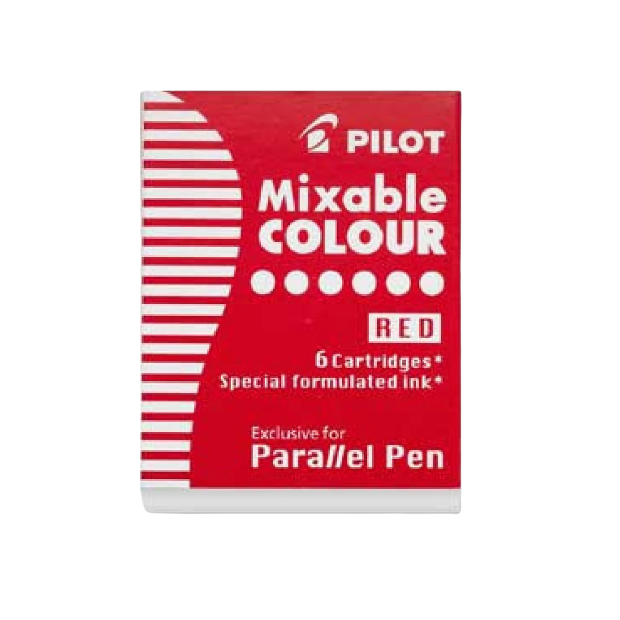 Pilot Parallel Ink Cartridges in Red (Pack of 6)