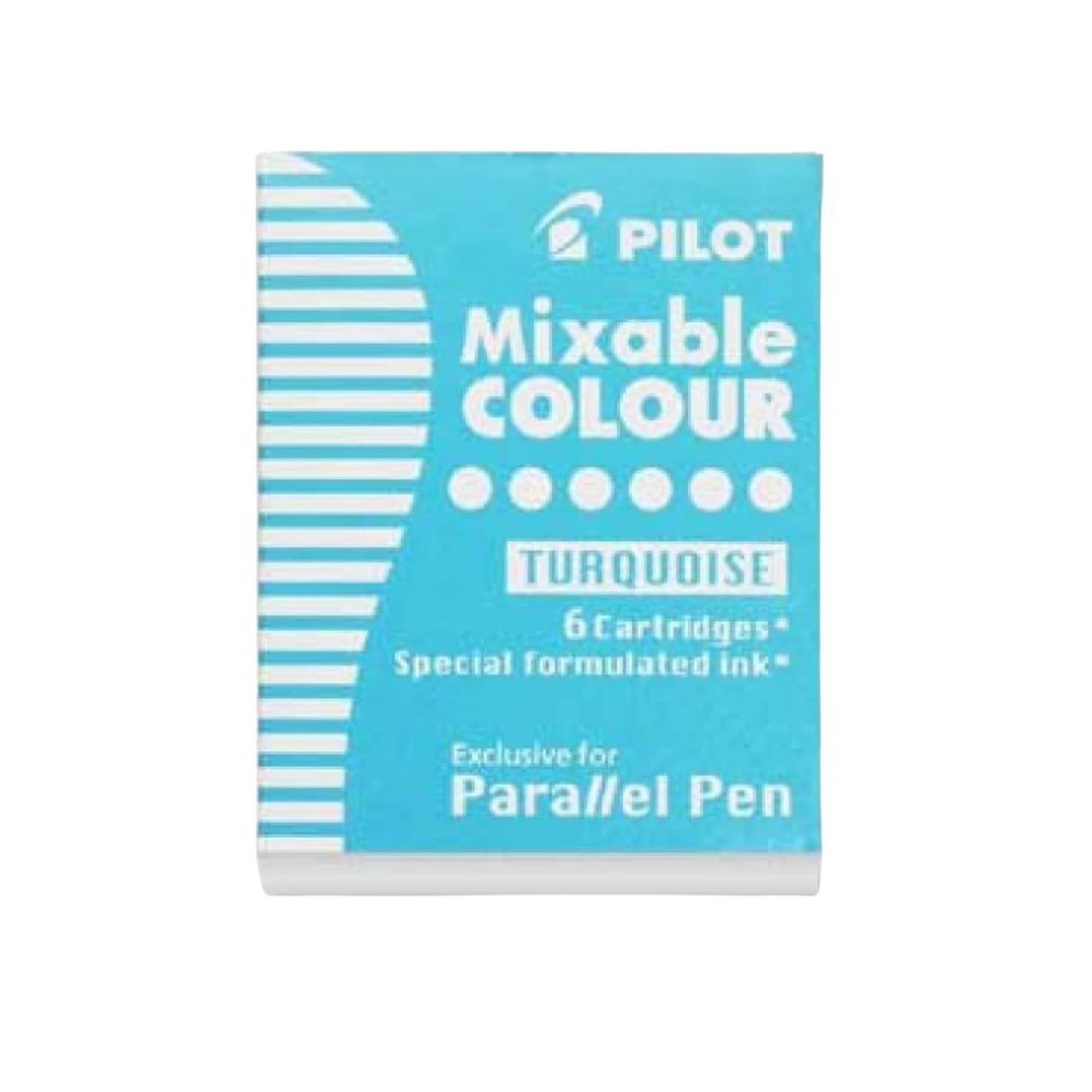 Pilot Parallel Ink Cartridges in Turquoise (Pack of 6)