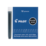 Pilot Ink Cartridges in Black (Pack of 12)