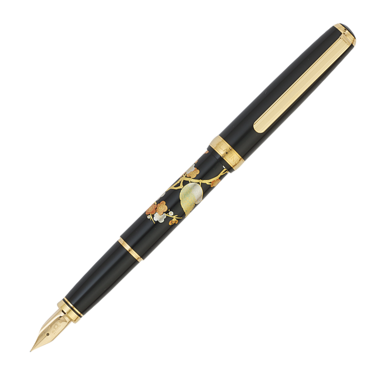 Platinum Modern Maki-e Bush Warbler - Fountain Pen