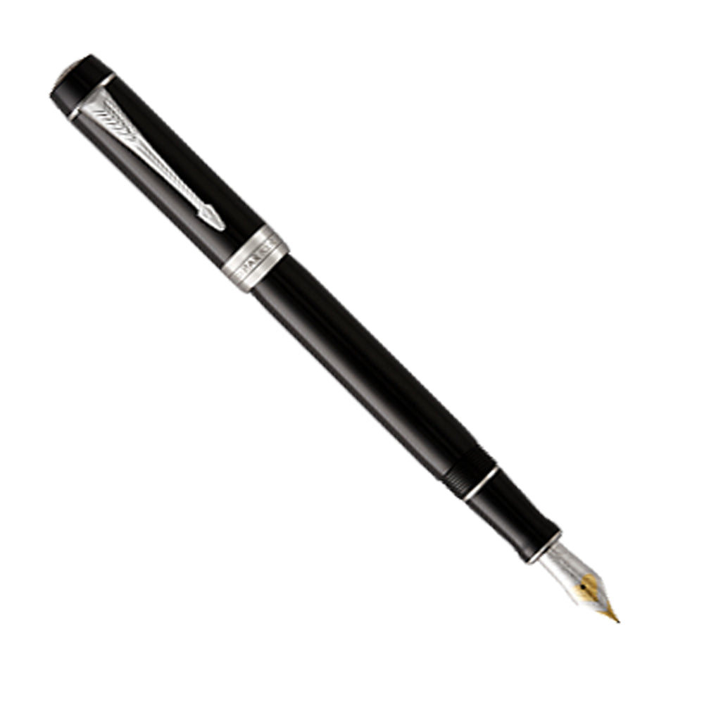 Parker Duofold Classic Resin Black CT - Centennial Fountain Pen