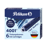 Pelikan 4001® Blue Black - TP 6 Short Ink Cartridges