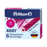 Pelikan 4001® Pink - TP 6 Short Ink Cartridges