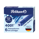 Pelikan 4001® Royal Blue - TP 6 Short Ink Cartridges