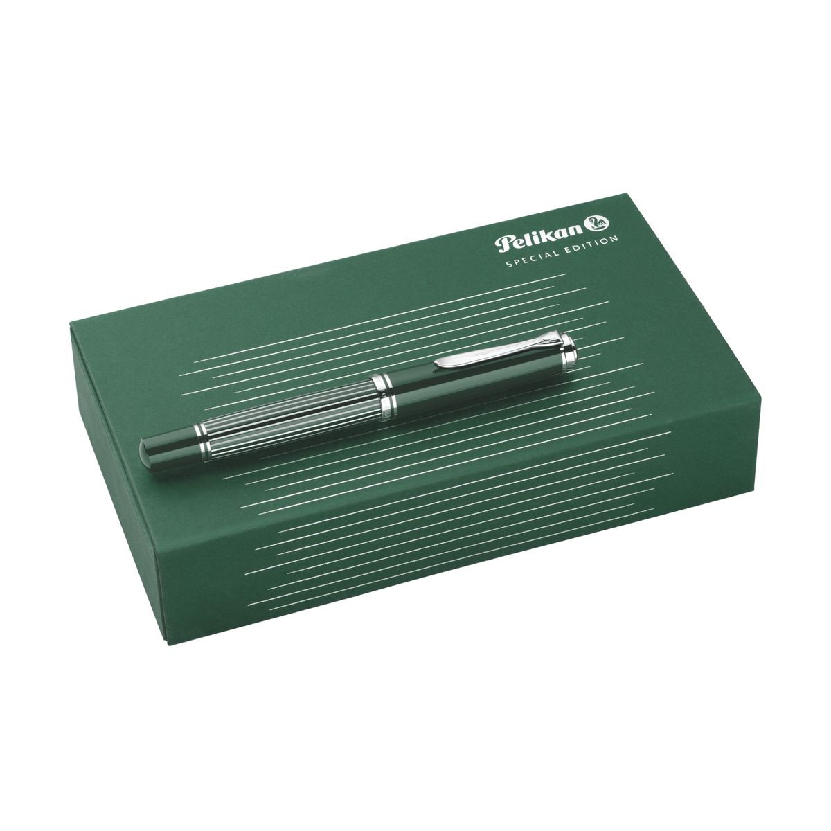 Pelikan Souverän M815 Metal Striped Green Fountain Pen Collection
