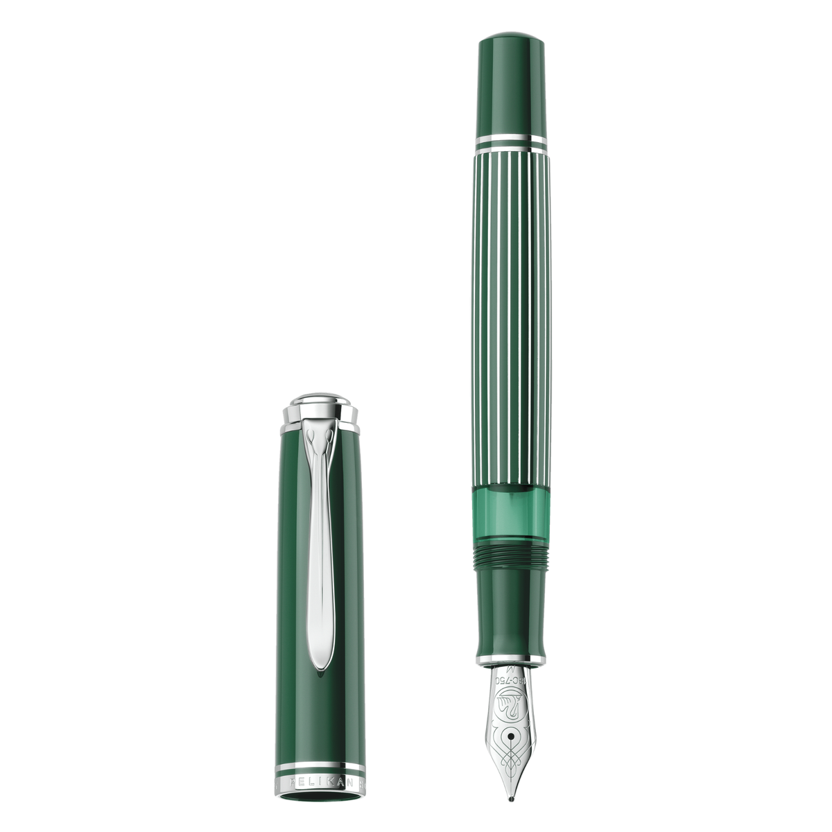 Pelikan Souverän M815 Metal Striped Green Fountain Pen Collection