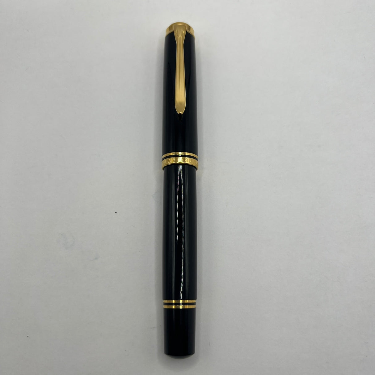 Pelikan Souveran Black M1000 Fountain Pen -  Very Flexible Fine 18kt Gold Nib
