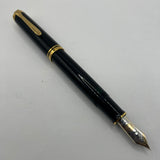 Pelikan Souveran Black M1000 Fountain Pen -  Very Flexible Fine 18kt Gold Nib