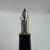 Pelikan Souveran Black M1000 Fountain Pen -  Very Flexible Fine 18kt Gold Nib