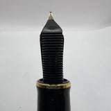 Pelikan Souveran Black M1000 Fountain Pen -  Very Flexible Fine 18kt Gold Nib