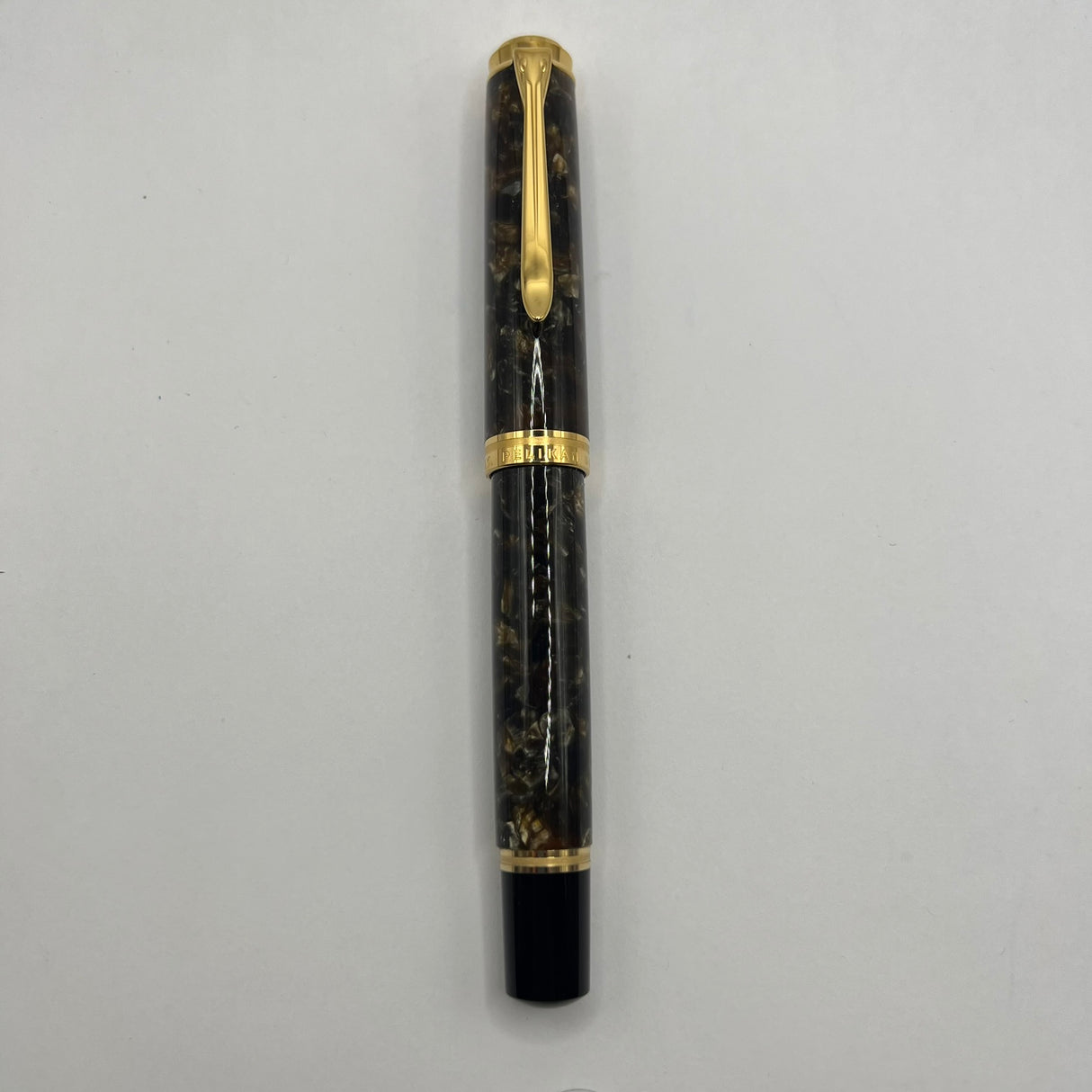 Pelikan Souveran Renaissance Brown M1000 Fountain Pen -  Very Flexible Fine 18kt Gold Nib