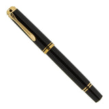 Pelikan Souveran 1000 - All Black/Gold Trim Fountain Pen