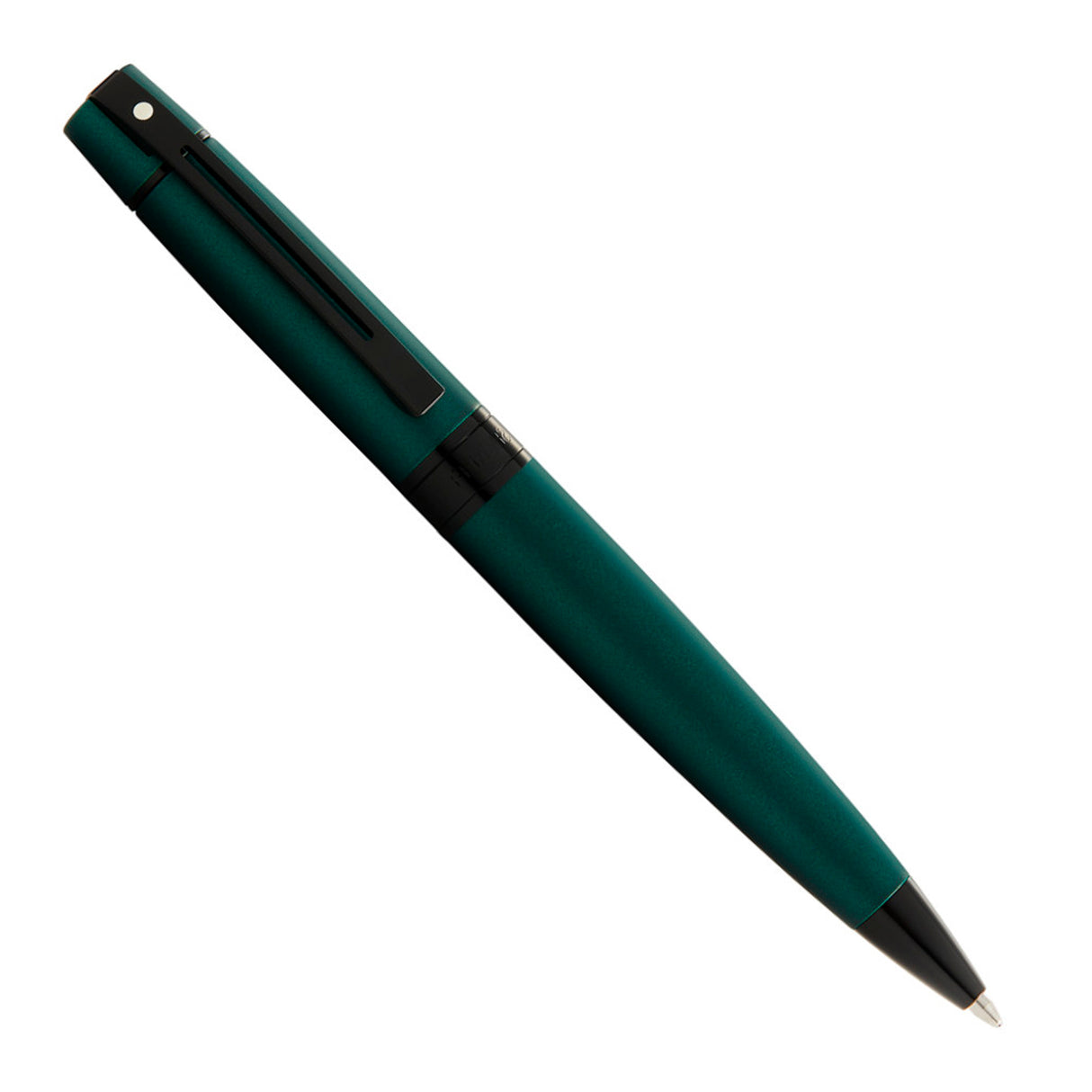 Sheaffer 300 Matte Green Lacquer w/Polished Black Trim - Ballpoint