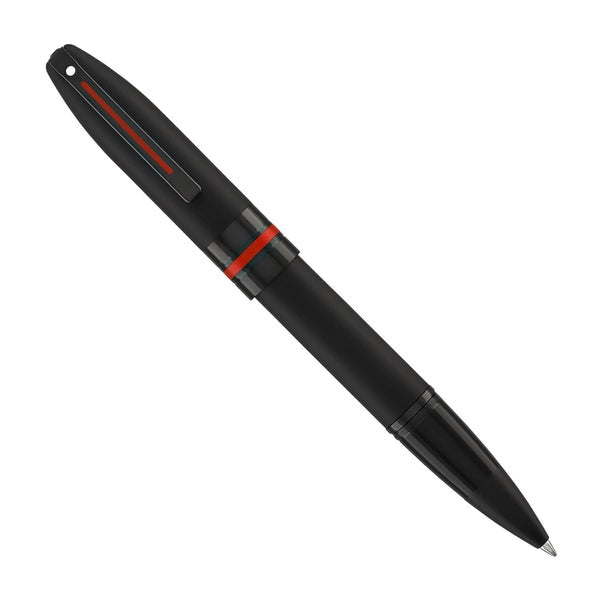 Sheaffer Icon Matte Black Lacquer w/Red PVD Trim - Rollerball