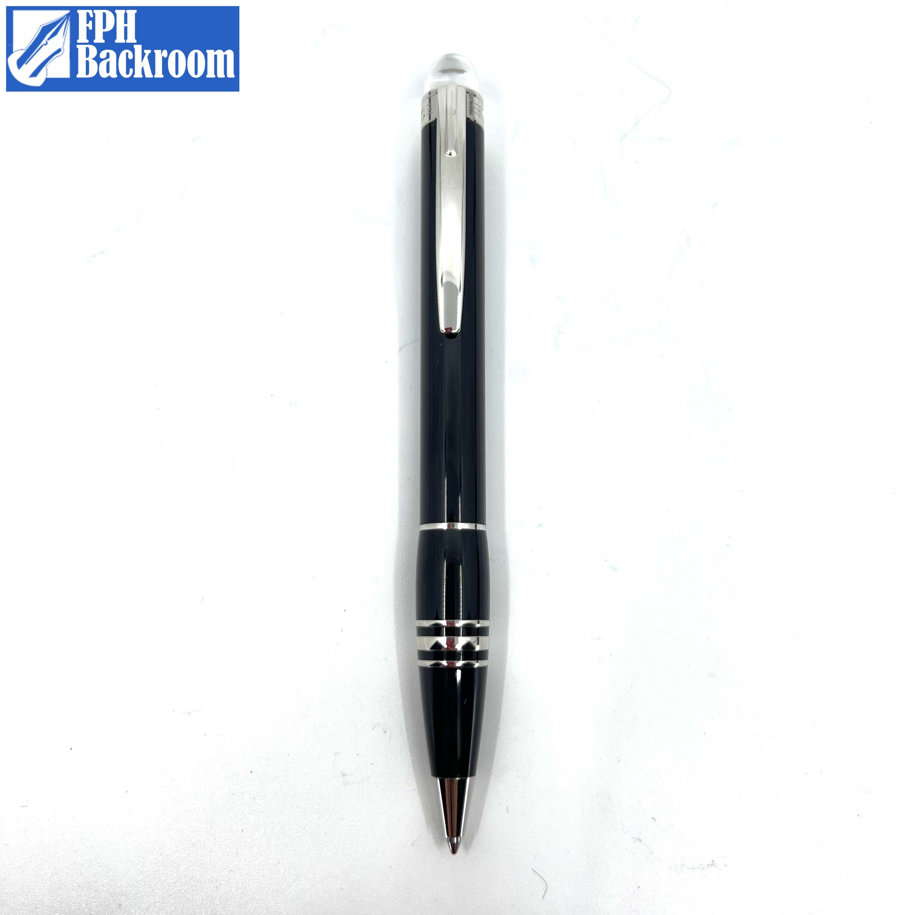 Moon & stars ballpoint pen. deals Twist action. Pearl resin barrel, black aluminum hardware. Free shipping