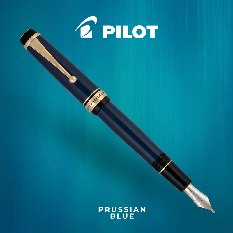 Pilot Custom 845 Prussian Blue Fountain Pen Collection