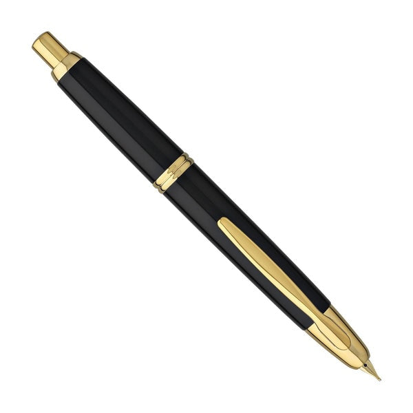 Pilot Vanishing Point Black/Gold - Fountain Pen (Retractable Nib)