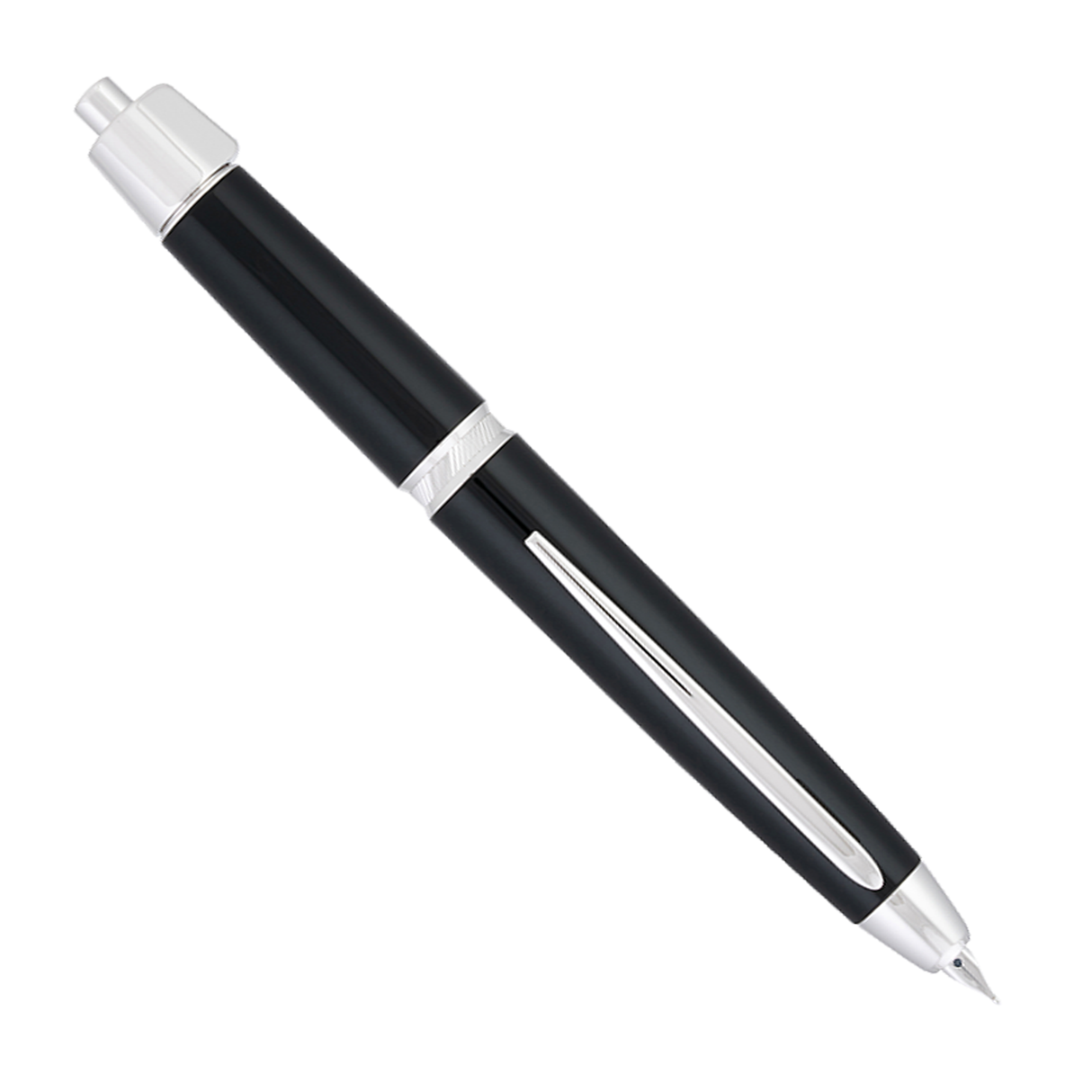 Pilot Vanishing Point LS Black/Rhodium - Fountain Pen