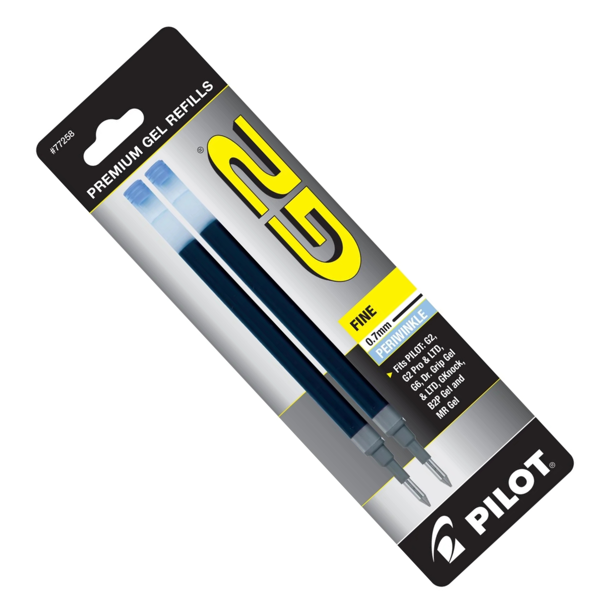 Pilot G2 Refills Gel Ink Fine Point 0.7mm (2 Pack)