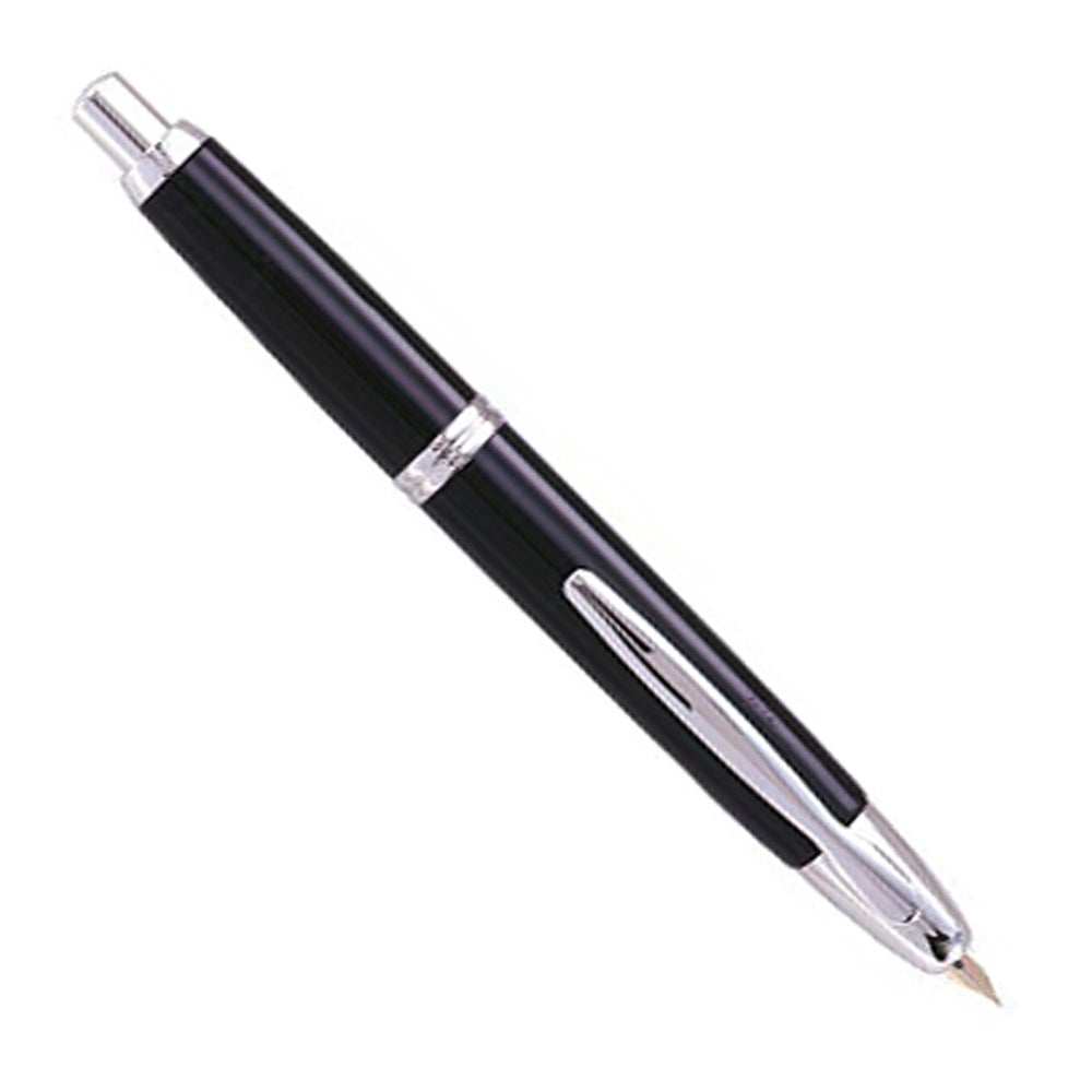 Pilot & Namiki Vanishing Point Black/Silver - Retractable Fountain Pen