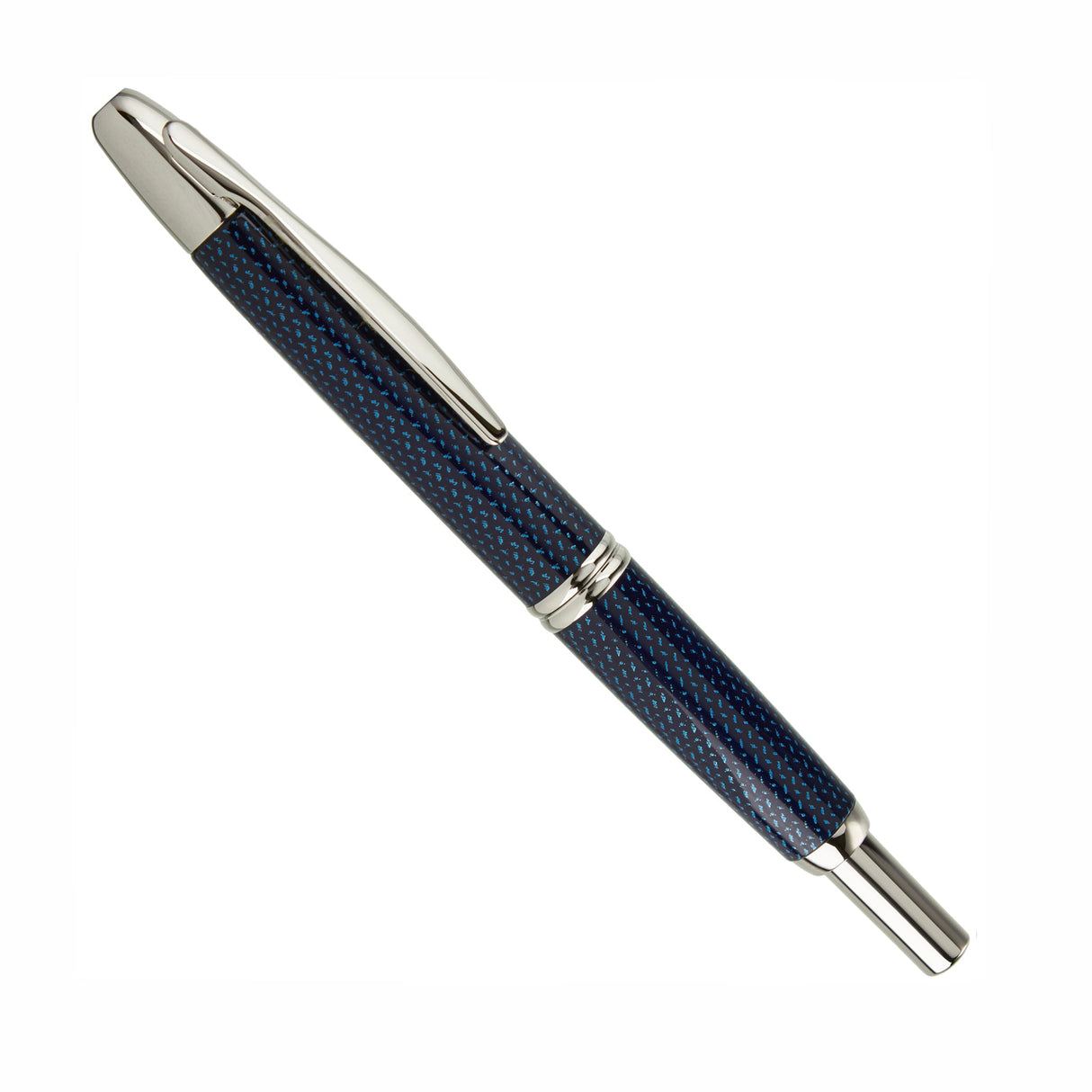 Pilot & Namiki Vanishing Point Blue Carbonesque - Retractable Fountain Pen
