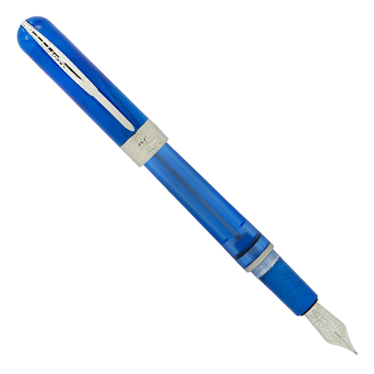 Pineider Avatar UR Twin Tank Touchdown Neptune Blue - Fountain Pen