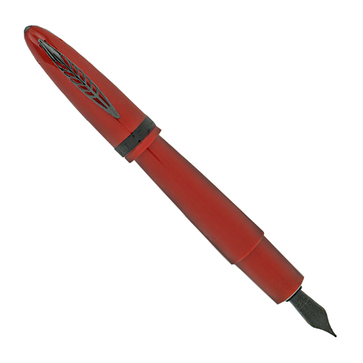 Pineider Tempi Moderni Red w/Black Trim - Fountain Pen
