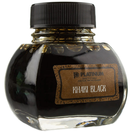 Platinum Classic Khaki Black 60cc Bottled Ink